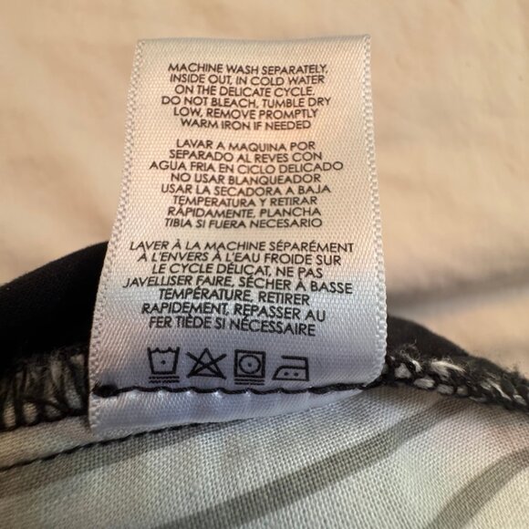 Cabi - The Peyton Multicolor Ribbon Side Stripe Black Pants - Women Size 8 - Picture 15 of 16